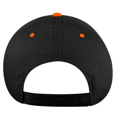OTTO 19-536 6 Panel Low Profile Baseball Cap - Org/Blk/Blk - Org/Blk/Blk / 6 1/2’’ - 7 5/8’’