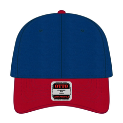 OTTO 19-536 6 Panel Low Profile Baseball Cap - Red/Ryl/Ryl - Red/Ryl/Ryl / 6 1/2’’ - 7 5/8’’