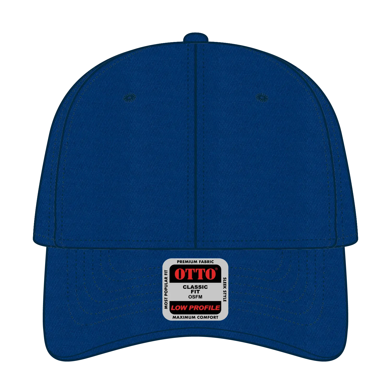 OTTO 19-536 6 Panel Low Profile Baseball Cap - Royal - Royal / 6 1/2’’ - 7 5/8’’