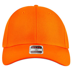 OTTO 19-536 Neon 6 Panel Low Profile Baseball Cap - N. Orange - N. Orange / 6 1/2’’ - 7 5/8’’