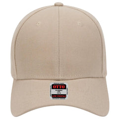 OTTO 19-609 6 Panel Low Profile Baseball Cap - Khaki - Khaki / 6 1/2’’ - 7 5/8’’