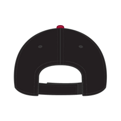 OTTO 19-701 6 Panel Low Profile Baseball Cap - Blk/Red/Wht - Blk/Red/Wht / 6 1/2’’ - 7 5/8’’