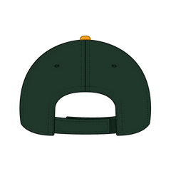 OTTO 19-701 6 Panel Low Profile Baseball Cap - Dk.Grn/Gld/Wht - Dk.Grn/Gld/Wht / 6 1/2’’ - 7 5/8’’