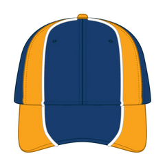 OTTO 19-701 6 Panel Low Profile Baseball Cap - Ryl/Gld/Wht - Ryl/Gld/Wht / 6 1/2’’ - 7 5/8’’