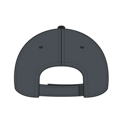 OTTO 19-768 6 Panel Low Profile Baseball Cap - Blk/Ch.Gry/Ch.Gry - Blk/Ch.Gry/Ch.Gry / 6 1/2’’ - 7 5/8’’