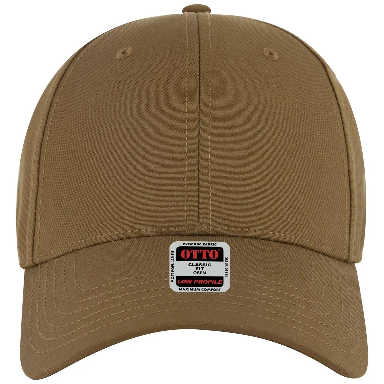OTTO 19-768 6 Panel Low Profile Baseball Cap - Cy Brn - Cy Brn / 6 1/2’’ - 7 5/8’’