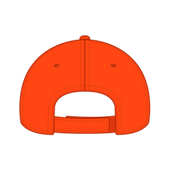 OTTO 19-768 6 Panel Low Profile Baseball Cap - Orange - Orange / 6 1/2’’ - 7 5/8’’