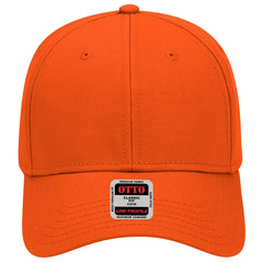 OTTO 19-768 6 Panel Low Profile Baseball Cap - Orange - Orange / 6 1/2’’ - 7 5/8’’