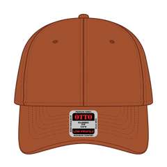 OTTO 19-768 6 Panel Low Profile Baseball Cap - Tx. Orange - Tx. Orange / 6 1/2’’ - 7 5/8’’