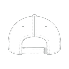 OTTO 19-768 6 Panel Low Profile Baseball Cap - White - White / 6 1/2’’ - 7 5/8’’