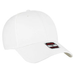 OTTO 19-768 6 Panel Low Profile Baseball Cap - Wht - Wht / 6 1/2’’ - 7 5/8’’