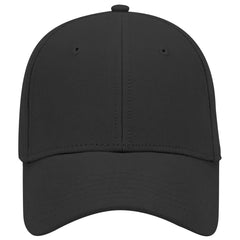 OTTO 19-860 6 Panel Low Profile Baseball Cap - Black - Black / 6 1/2’’ - 7 5/8’’