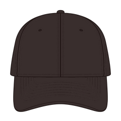 OTTO 19-860 6 Panel Low Profile Baseball Cap - Dk. Brown - Dk. Brown / 6 1/2’’ - 7 5/8’’
