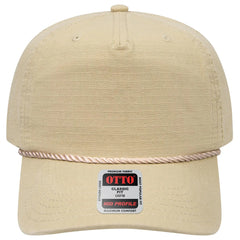 OTTO 1959-1 5 Panel Mid Profile Baseball Cap - Khaki - Khaki / 7 3/8’’ - 7 5/8’’