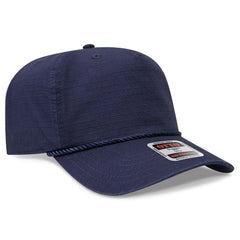 OTTO 1959-1 5 Panel Mid Profile Baseball Cap - Navy - Navy / 7 3/8’’ - 7 5/8’’