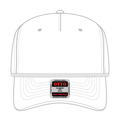 OTTO 1959-1 5 Panel Mid Profile Baseball Cap - White - White / 7 3/8’’ - 7 5/8’’
