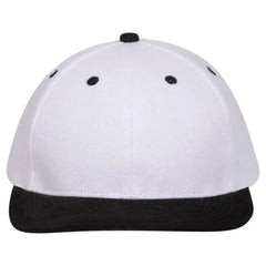 OTTO 21-152 6 Panel Low Profile Baseball Cap - Blk/Wht - Blk/Wht / 6 1/2’’ - 7 5/8’’