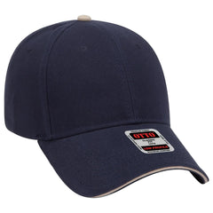 OTTO 23-255 6 Panel Low Profile Baseball Cap - Nvy/Nvy/Kha - Nvy/Nvy/Kha / 6 1/2’’ - 7 5/8’’