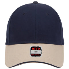 OTTO 23-430 6 Panel Low Profile Baseball Cap - Kha/Nvy/Nvy - Kha/Nvy/Nvy / 6 1/2’’ - 7 5/8’’