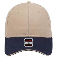 OTTO 23-430 6 Panel Low Profile Baseball Cap - Nvy/Kha/Kha - Nvy/Kha/Kha / 6 1/2’’ - 7 5/8’’