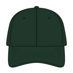 OTTO 24-032 6 Panel Low Profile Baseball Cap - Dk. Green - Dk. Green / 6 1/2’’ - 7 5/8’’