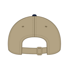 OTTO 24-106 6 Panel Low Profile Baseball Cap - Nvy/Kha - Nvy/Kha / 6 1/2’’ - 7 5/8’’