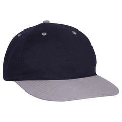 OTTO 25-023 6 Panel Low Profile Baseball Cap - Gry/Nvy - Gry/Nvy / 6 1/2’’ - 7 5/8’’