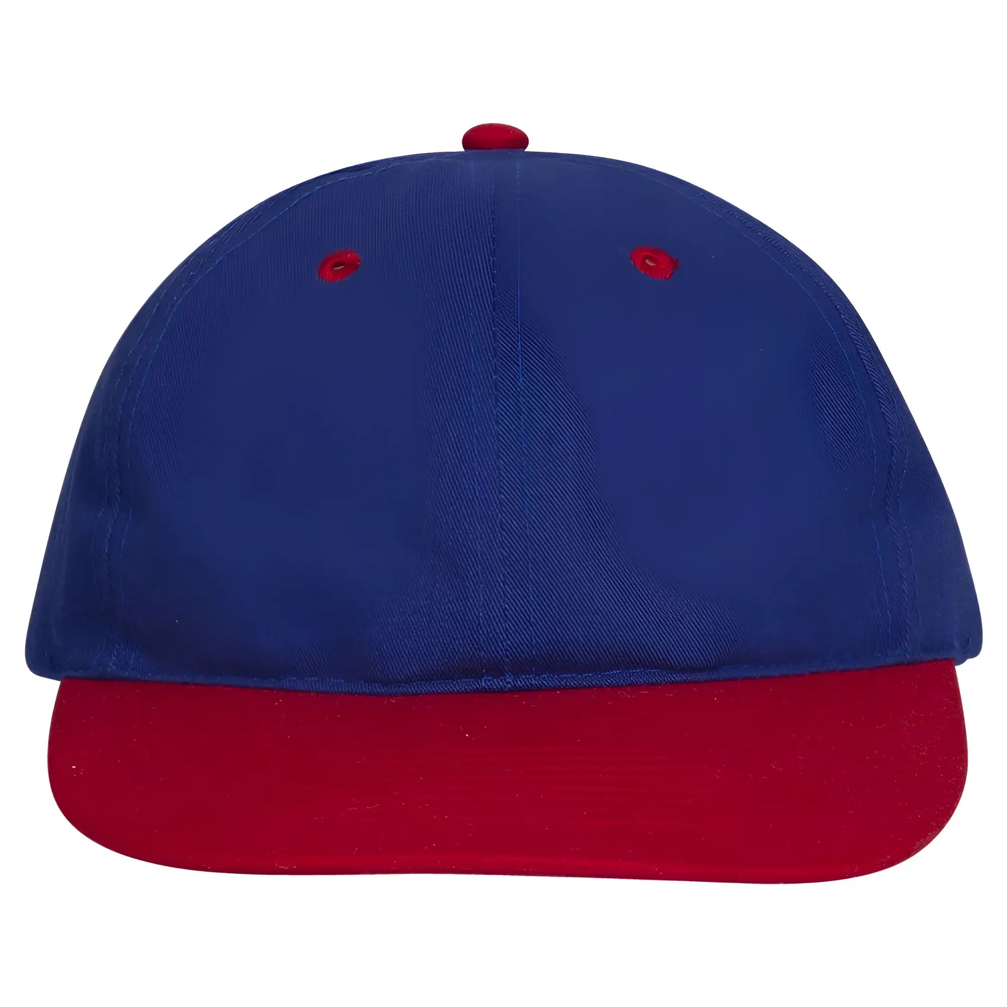 OTTO 25-023 6 Panel Low Profile Baseball Cap - Red/Ryl - Red/Ryl / 6 1/2’’ - 7 5/8’’