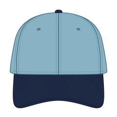 OTTO 25-040 6 Panel Low Profile Baseball Cap - Nvy/Sk.Blue - Nvy/Sk.Blue / 6 1/2’’ - 7 5/8’’