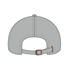 OTTO 26-030 6 Panel Low Profile Baseball Cap - Gray - Gray / 6 1/2’’ - 7 5/8’’