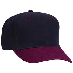 OTTO 27-008 6 Panel Mid Profile Baseball Cap - Burg. Marn/Nvy - Burg. Marn/Nvy / 6 1/2’’ - 7 5/8’’