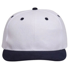 OTTO 27-008 6 Panel Mid Profile Baseball Cap - Nvy/Wht - Nvy/Wht / 6 1/2’’ - 7 5/8’’