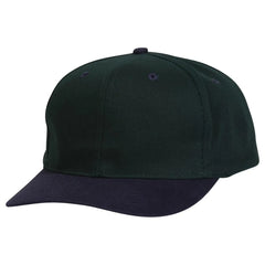 OTTO 27-015 6 Panel Mid Profile Baseball Cap - Nvy/Dk.Grn - Nvy/Dk.Grn / 6 1/2’’ - 7 5/8’’