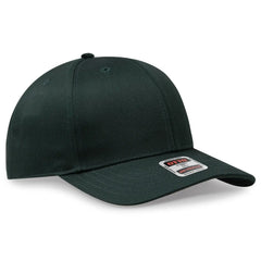 OTTO 27-079 6 Panel Mid Profile Baseball Cap - Dk. Green - Dk. Green / 6 1/2’’ - 7 5/8’’