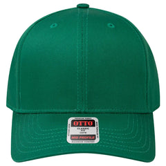OTTO 27-079 6 Panel Mid Profile Baseball Cap - Kelly - Kelly / 6 1/2’’ - 7 5/8’’