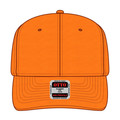 OTTO 27-079 6 Panel Mid Profile Baseball Cap - N. Orange - N. Orange / 6 1/2’’ - 7 5/8’’