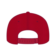 OTTO 27-079 6 Panel Mid Profile Baseball Cap - Red - Red / 6 1/2’’ - 7 5/8’’