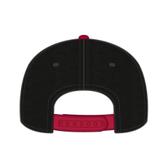 OTTO 27-079 6 Panel Mid Profile Baseball Cap - Red/Blk - Red/Blk / 6 1/2’’ - 7 5/8’’