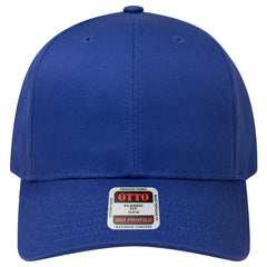 OTTO 27-079 6 Panel Mid Profile Baseball Cap - Royal - Royal / 6 1/2’’ - 7 5/8’’
