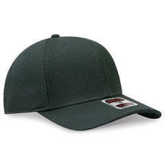 OTTO 27-210 6 Panel Mid Profile Baseball Cap - Dk. Green - Dk. Green / 6 1/2’’ - 7 5/8’’