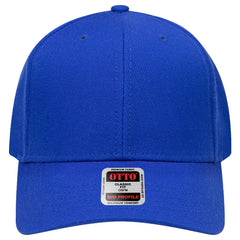 OTTO 27-210 6 Panel Mid Profile Baseball Cap - Royal - Royal / 6 1/2’’ - 7 5/8’’