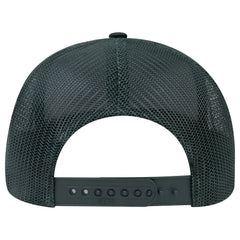 OTTO 30-287 6 Panel Mid Profile Mesh Back Trucker Cap - Dk. Green - Dk. Green / 6 1/2’’ - 7 5/8’’
