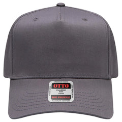 OTTO 31-069 5 Panel Mid Profile Baseball Cap - Char. Gray - Char. Gray / 6 1/2’’ - 7 5/8’’