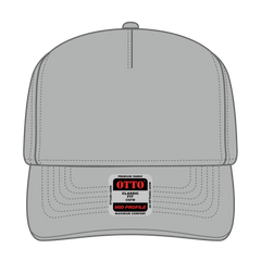 OTTO 31-069 5 Panel Mid Profile Baseball Cap - Gray - Gray / 6 1/2’’ - 7 5/8’’