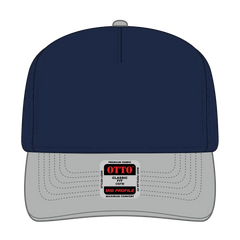 OTTO 31-069 5 Panel Mid Profile Baseball Cap - Gry/Nvy - Gry/Nvy / 6 1/2’’ - 7 5/8’’