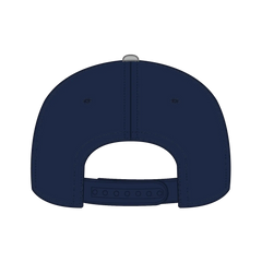 OTTO 31-069 5 Panel Mid Profile Baseball Cap - Gry/Nvy - Gry/Nvy / 6 1/2’’ - 7 5/8’’