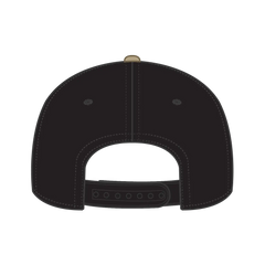 OTTO 31-069 5 Panel Mid Profile Baseball Cap - Kha/Blk - Kha/Blk / 6 1/2’’ - 7 5/8’’