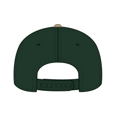 OTTO 31-069 5 Panel Mid Profile Baseball Cap - Kha/Dk.Grn - Kha/Dk.Grn / 6 1/2’’ - 7 5/8’’