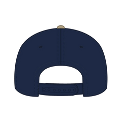 OTTO 31-069 5 Panel Mid Profile Baseball Cap - Kha/Nvy - Kha/Nvy / 6 1/2’’ - 7 5/8’’