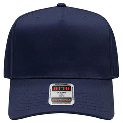 OTTO 31-069 5 Panel Mid Profile Baseball Cap - Navy